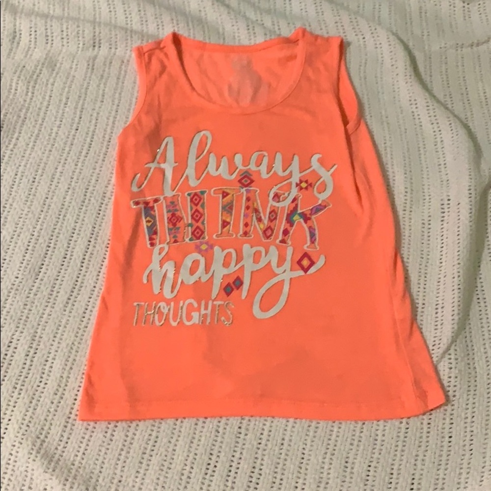 Sleeveless girls shirt size small (6/6x) pink